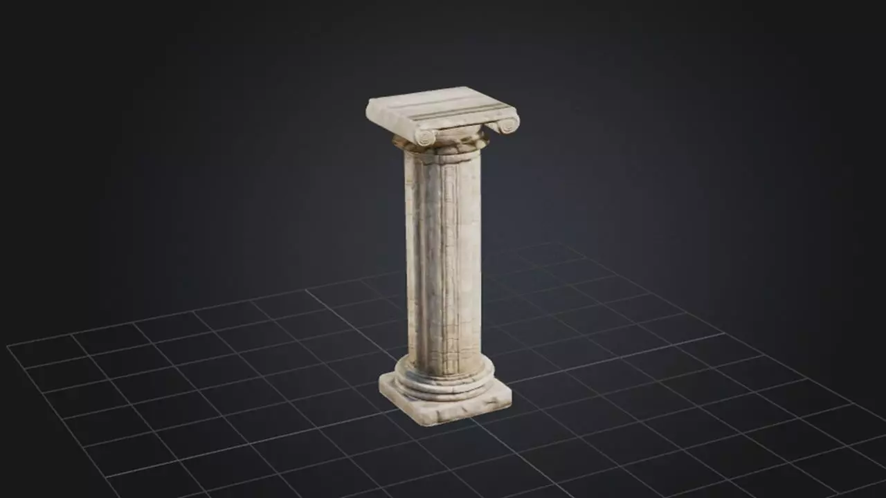 Classical Column 3D model_0