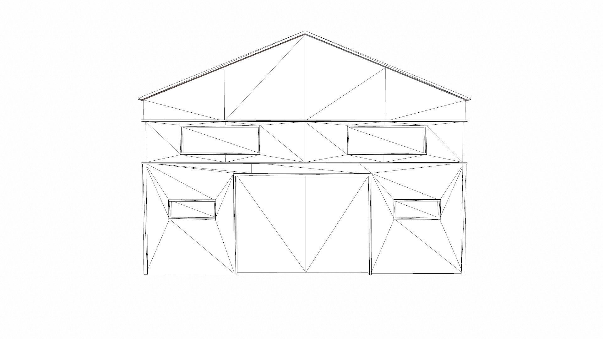 Industrial Warehouse Low-poly 3D model_11