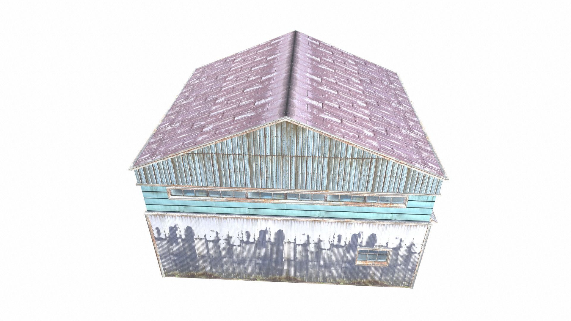 Industrial Warehouse Low-poly 3D model_6