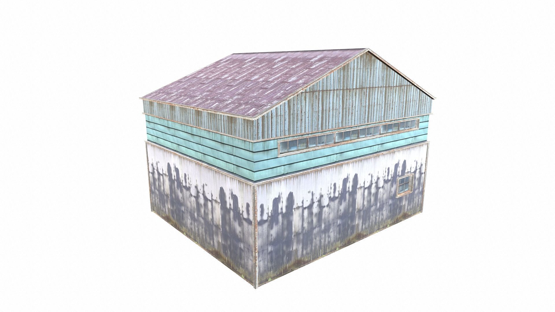 Industrial Warehouse Low-poly 3D model_5