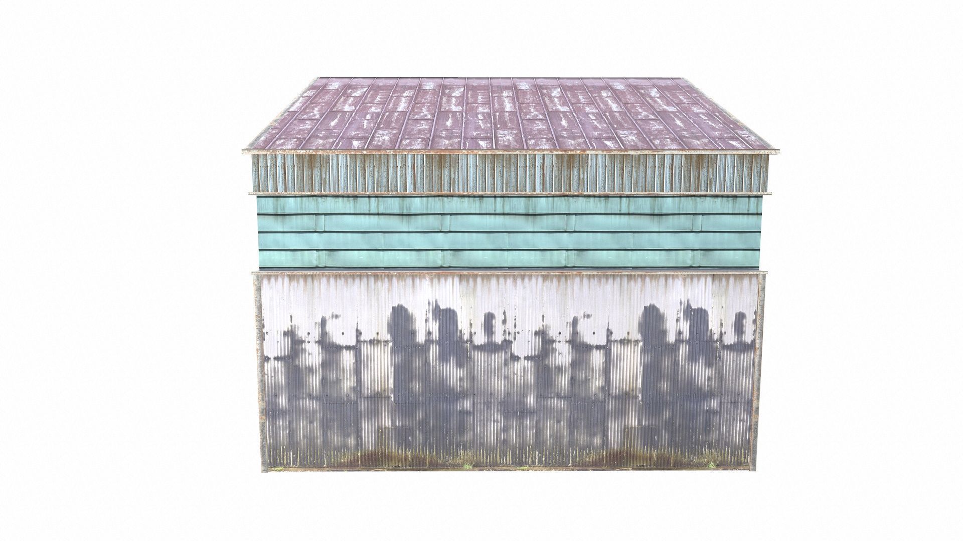 Industrial Warehouse Low-poly 3D model_4