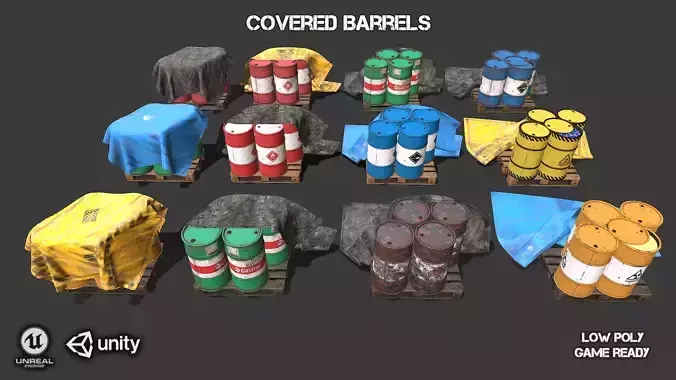 Covered barrels big pack
