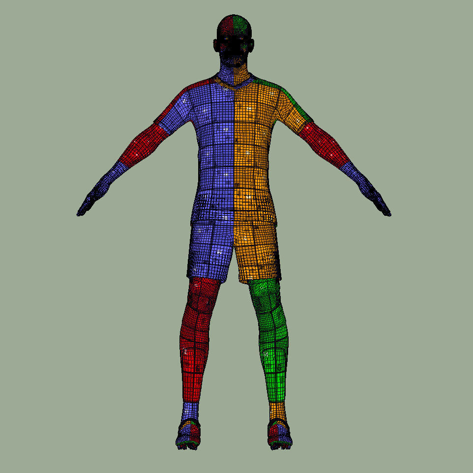 T-Pose Rigged Alexander Isak Newcastle 24-25 3D model_9