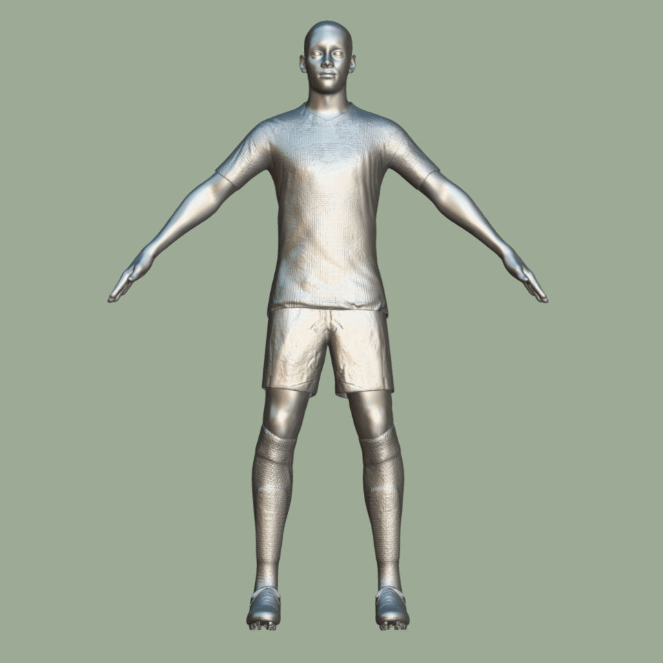 T-Pose Rigged Alexander Isak Newcastle 24-25 3D model_5