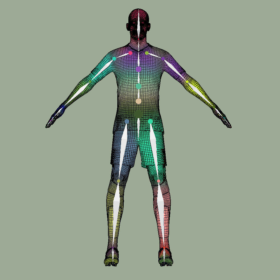 T-Pose Rigged Alexander Isak Newcastle 24-25 3D model_10