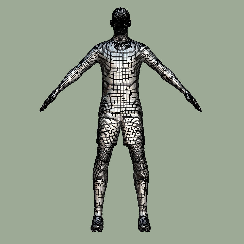 T-Pose Rigged Alexander Isak Newcastle 24-25 3D model_6