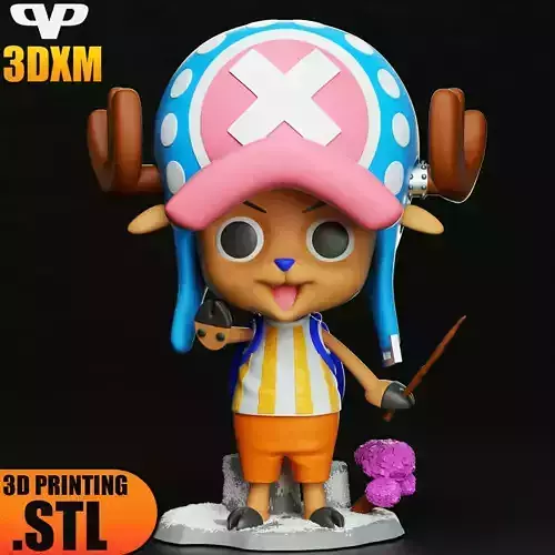 Chopper Chibi STL for 3D Printing 3DXM ChibiSTL