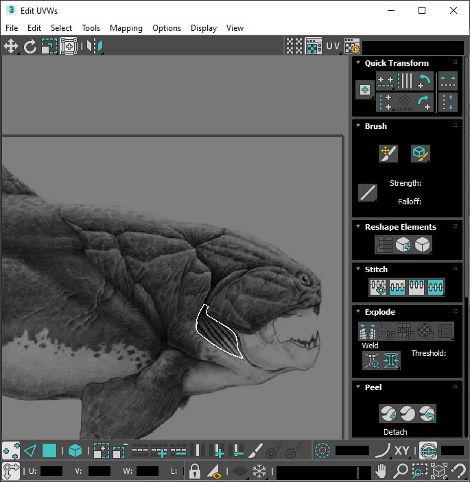 Triassic Period Time Water Animals On Water 3D model_16