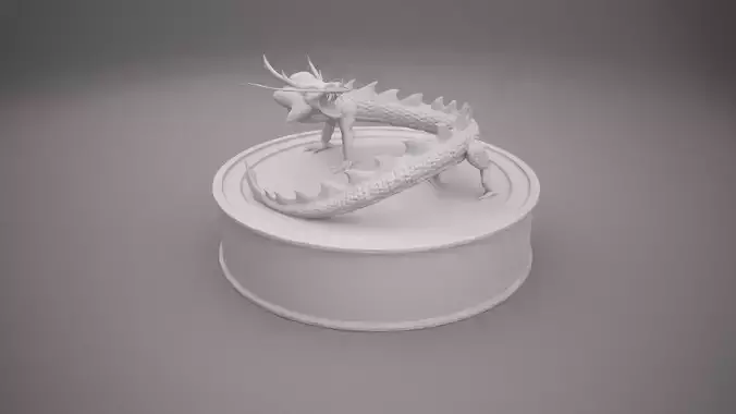 Chinese Dragon Statue - 3D Printable