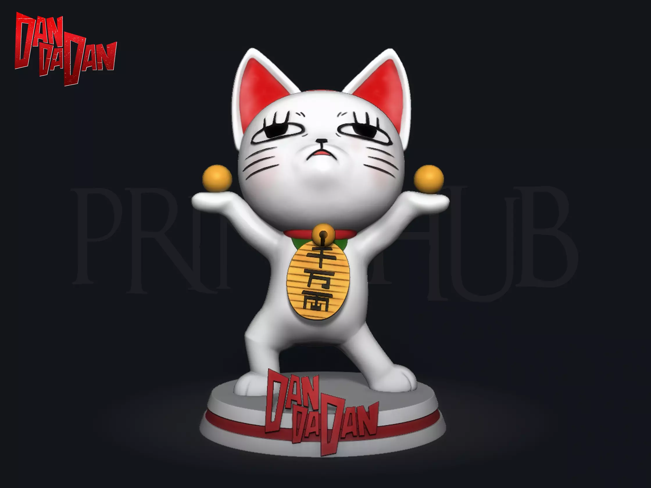Dandadan Cat Turbo Granny  3D print model_0