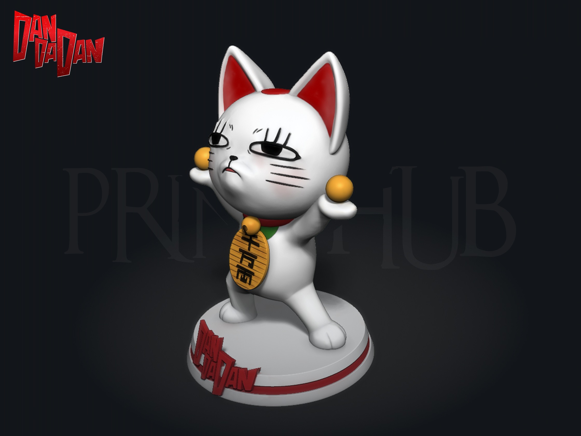 Dandadan Cat Turbo Granny  3D print model_2
