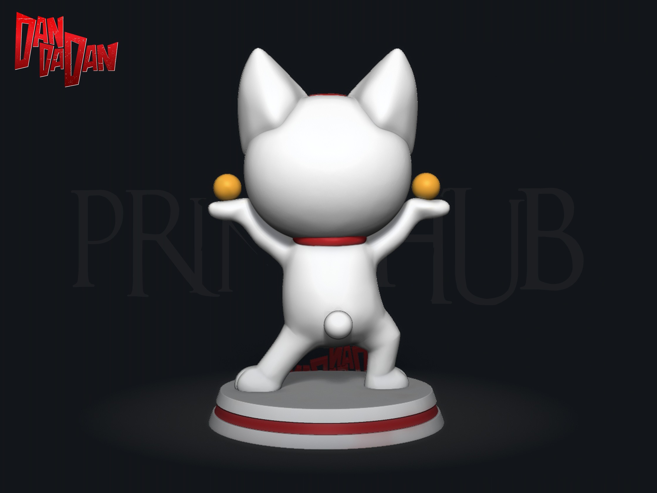 Dandadan Cat Turbo Granny  3D print model_6