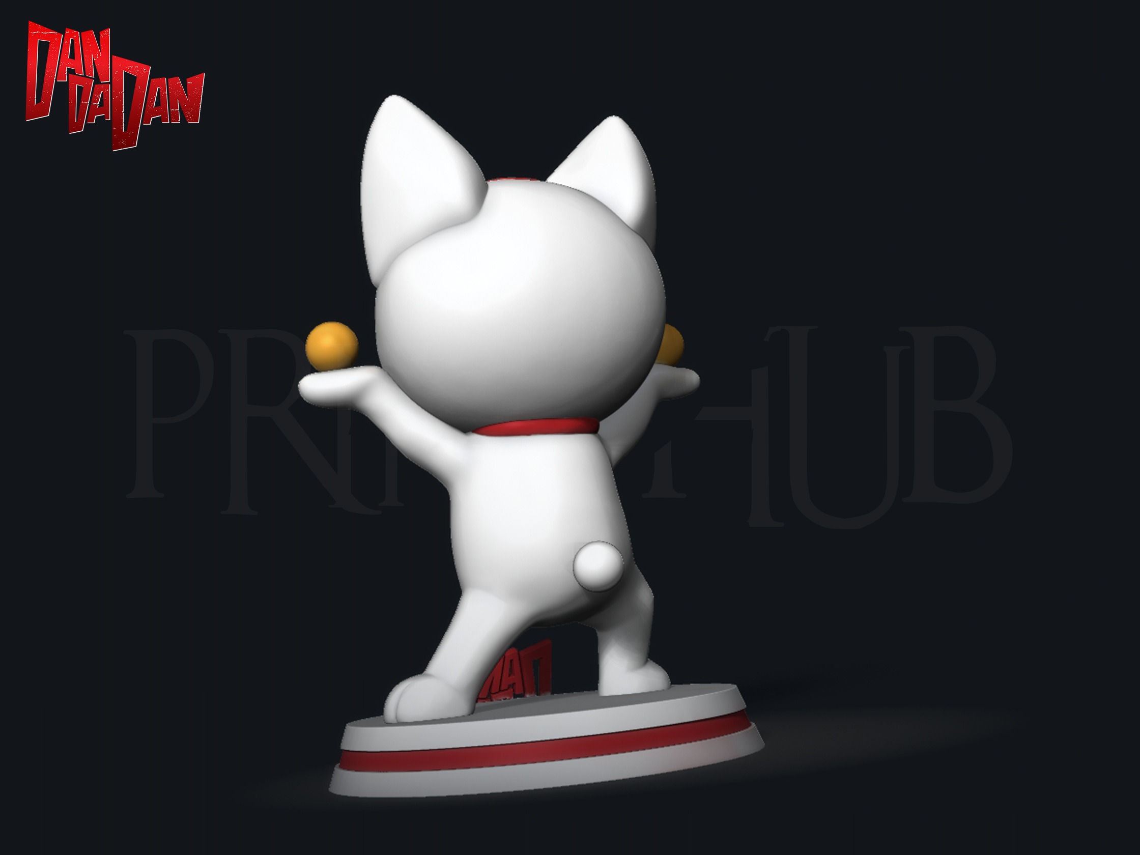 Dandadan Cat Turbo Granny  3D print model_4