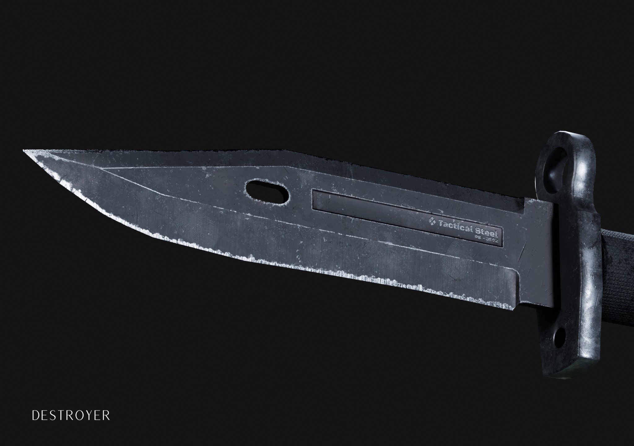 Tactical Knife 3D model_6