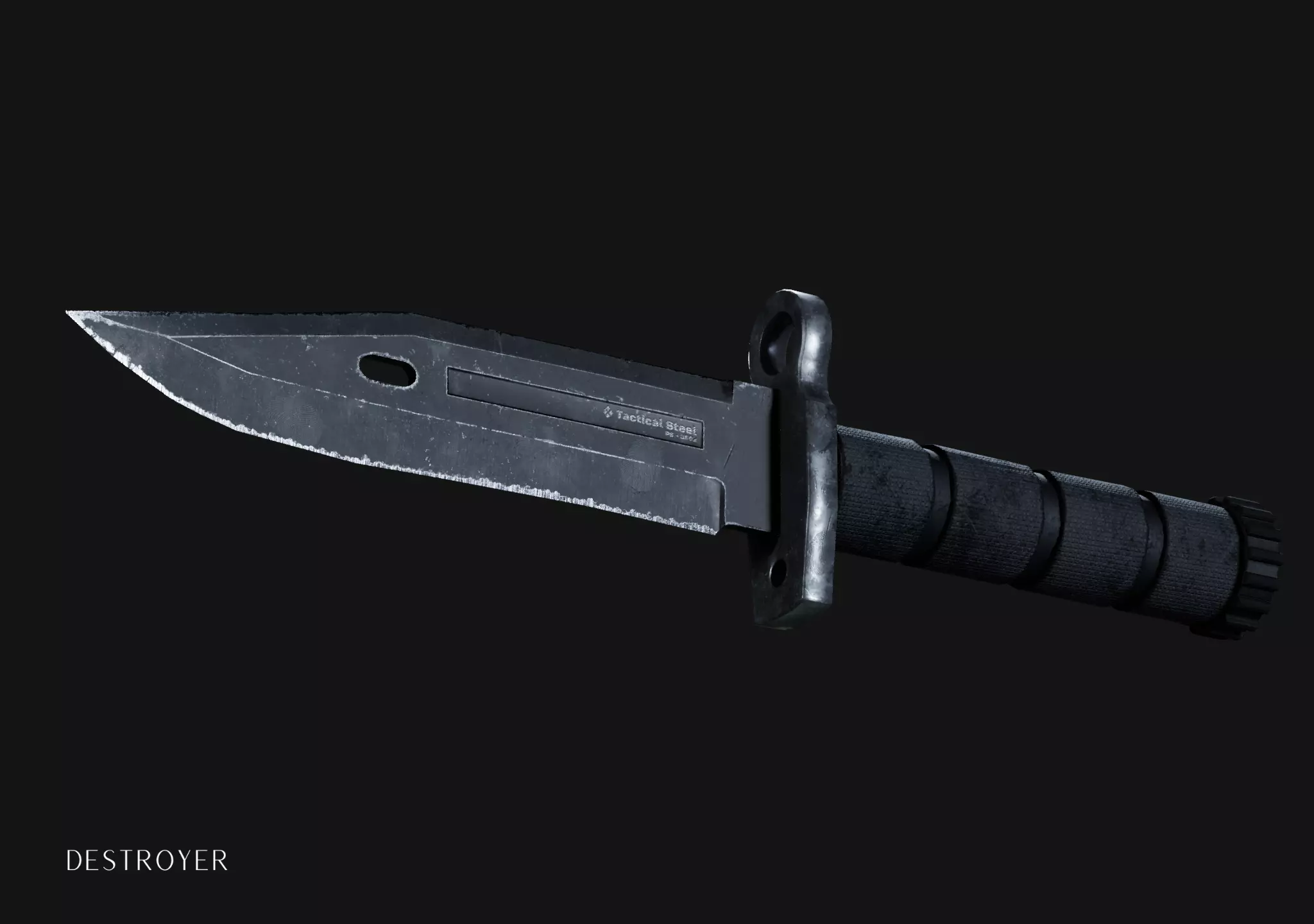 Tactical Knife 3D model_0