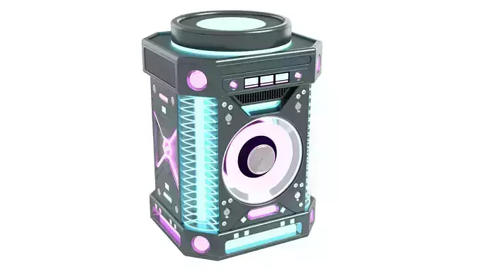 Futuristic Sci-fi Cyberpunk Bluetooth Speaker