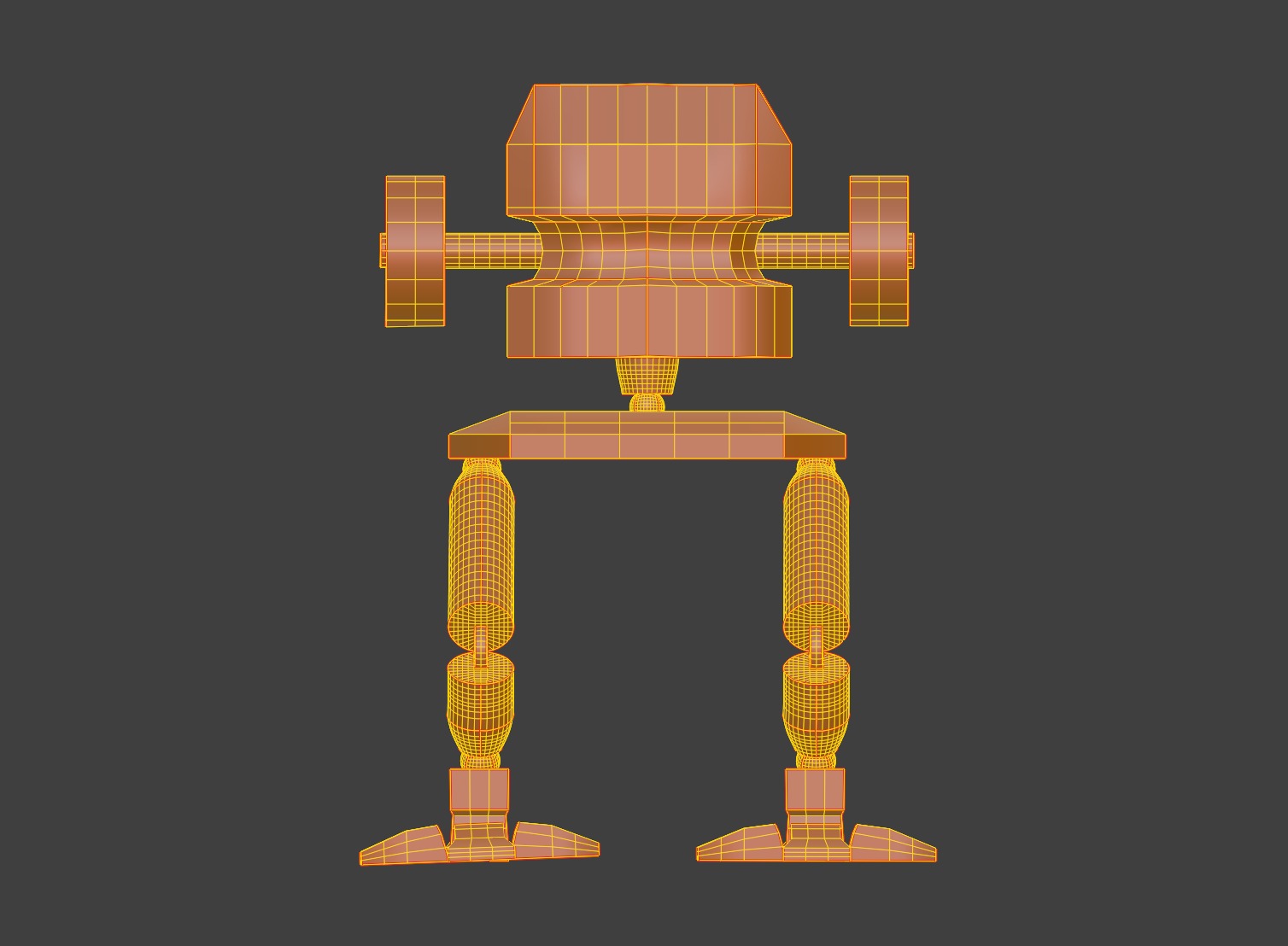 Battle Droid Low-poly 3D model_12