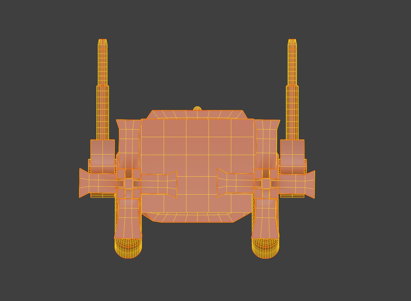 Battle Droid Low-poly 3D model_13