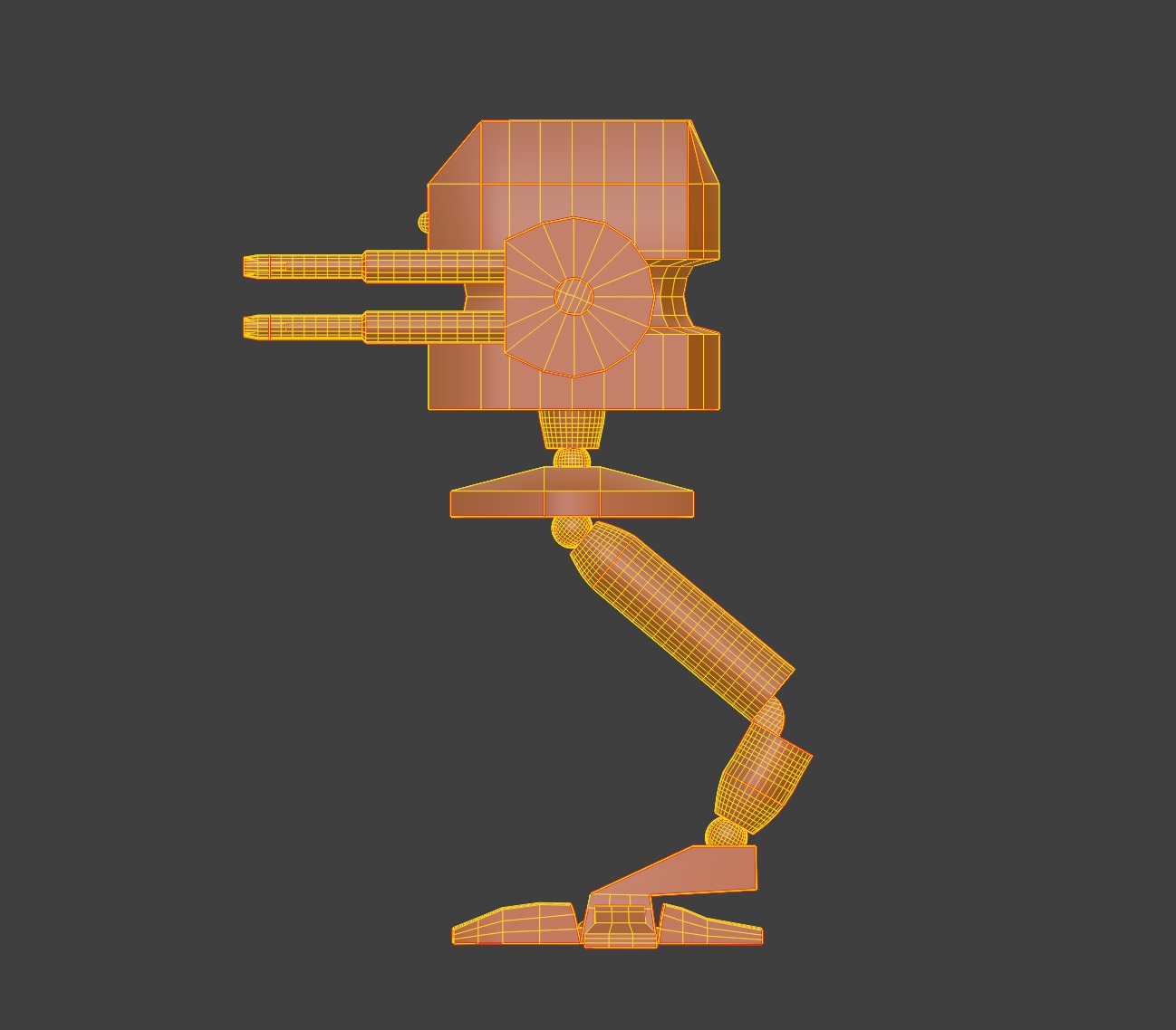 Battle Droid Low-poly 3D model_15