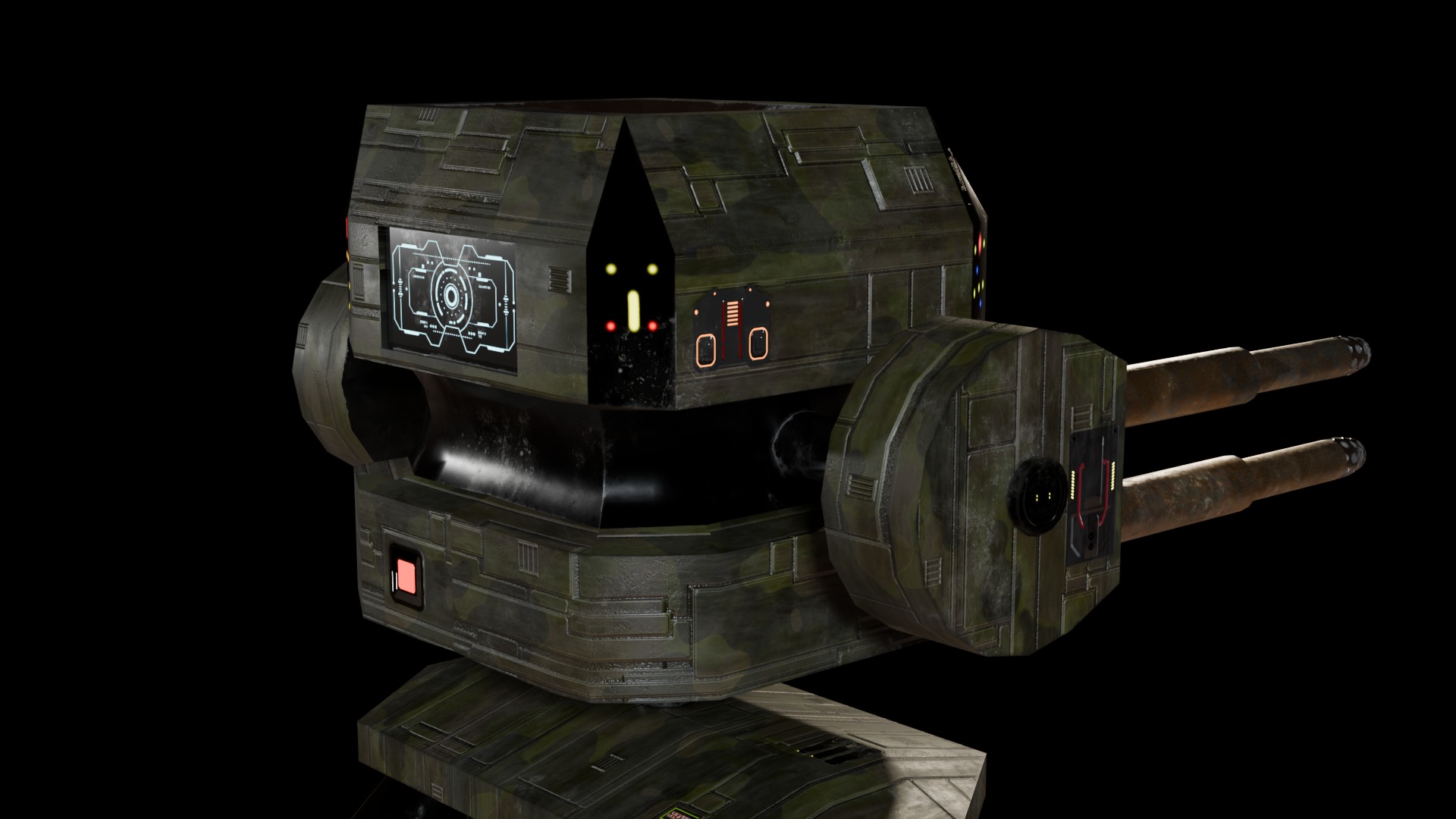 Battle Droid Low-poly 3D model_6