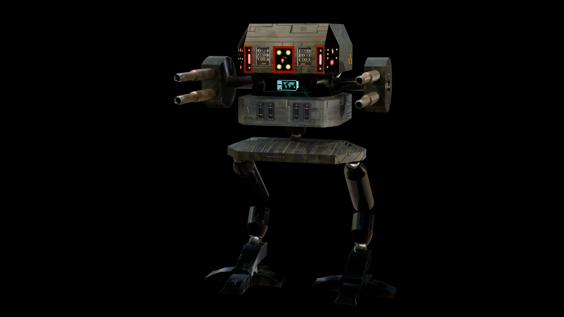 Battle Droid Low-poly 3D model_2