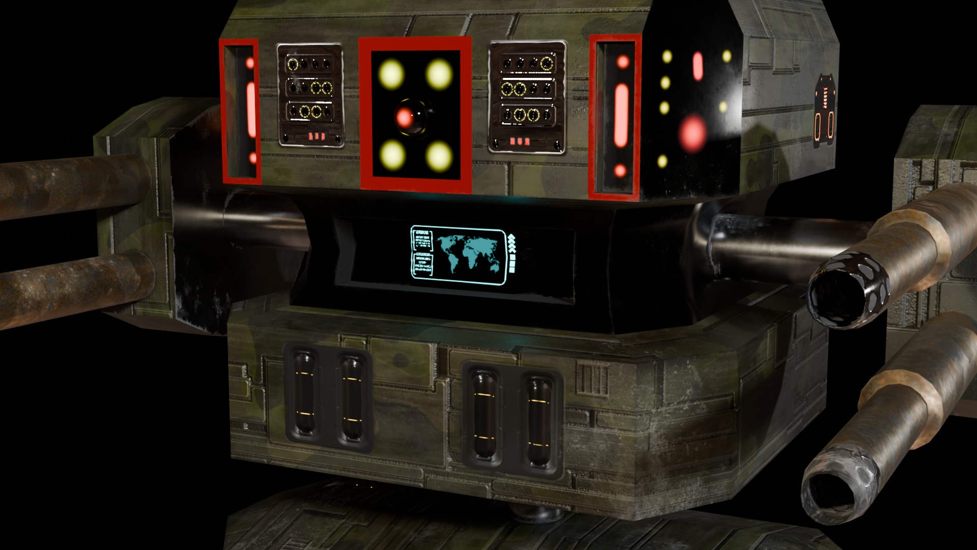 Battle Droid Low-poly 3D model_4