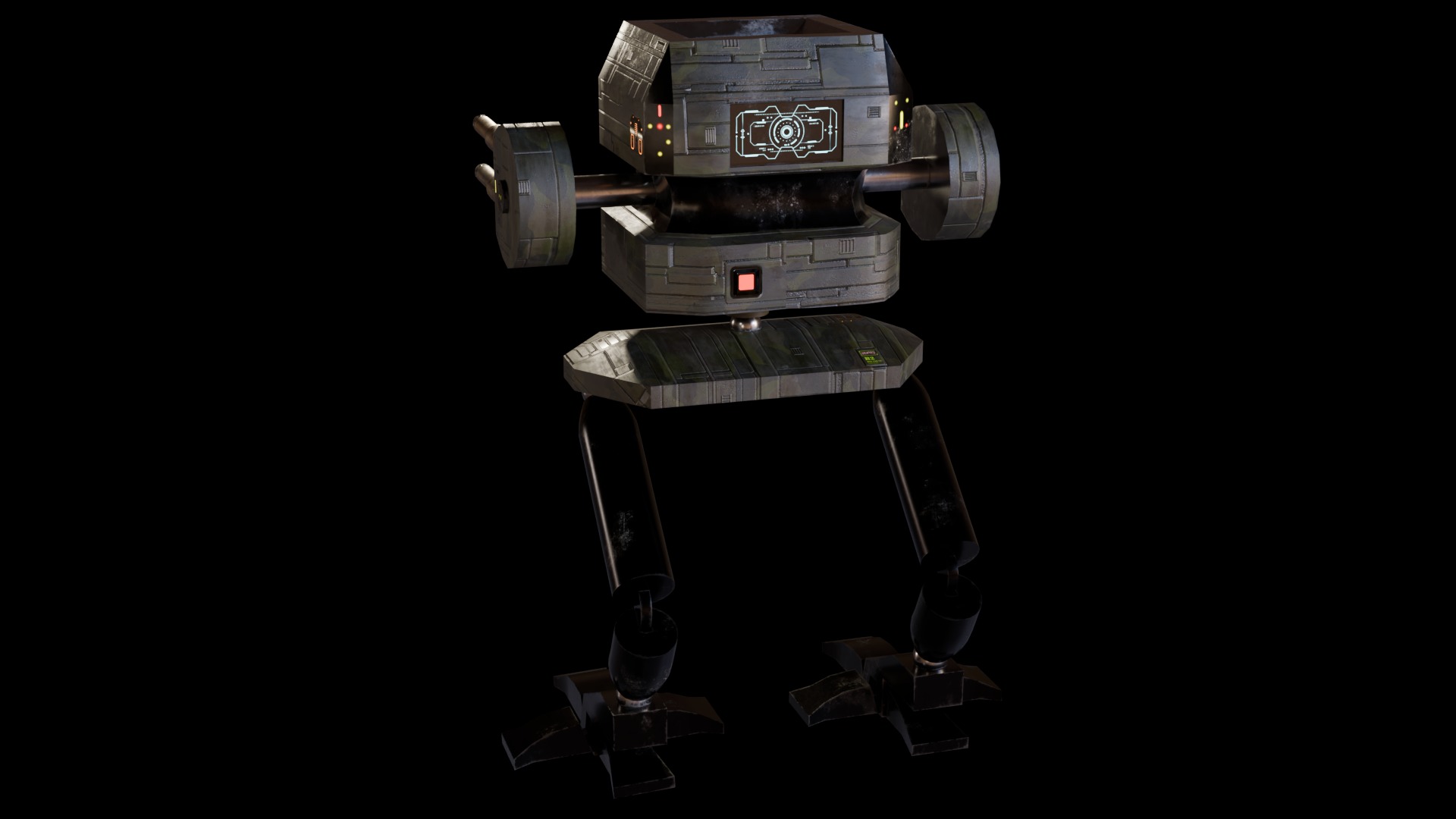 Battle Droid Low-poly 3D model_10