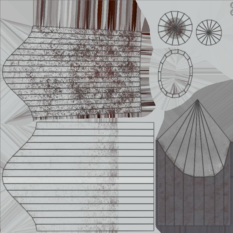 Prison Knifes Collection Low-poly 3D model_8