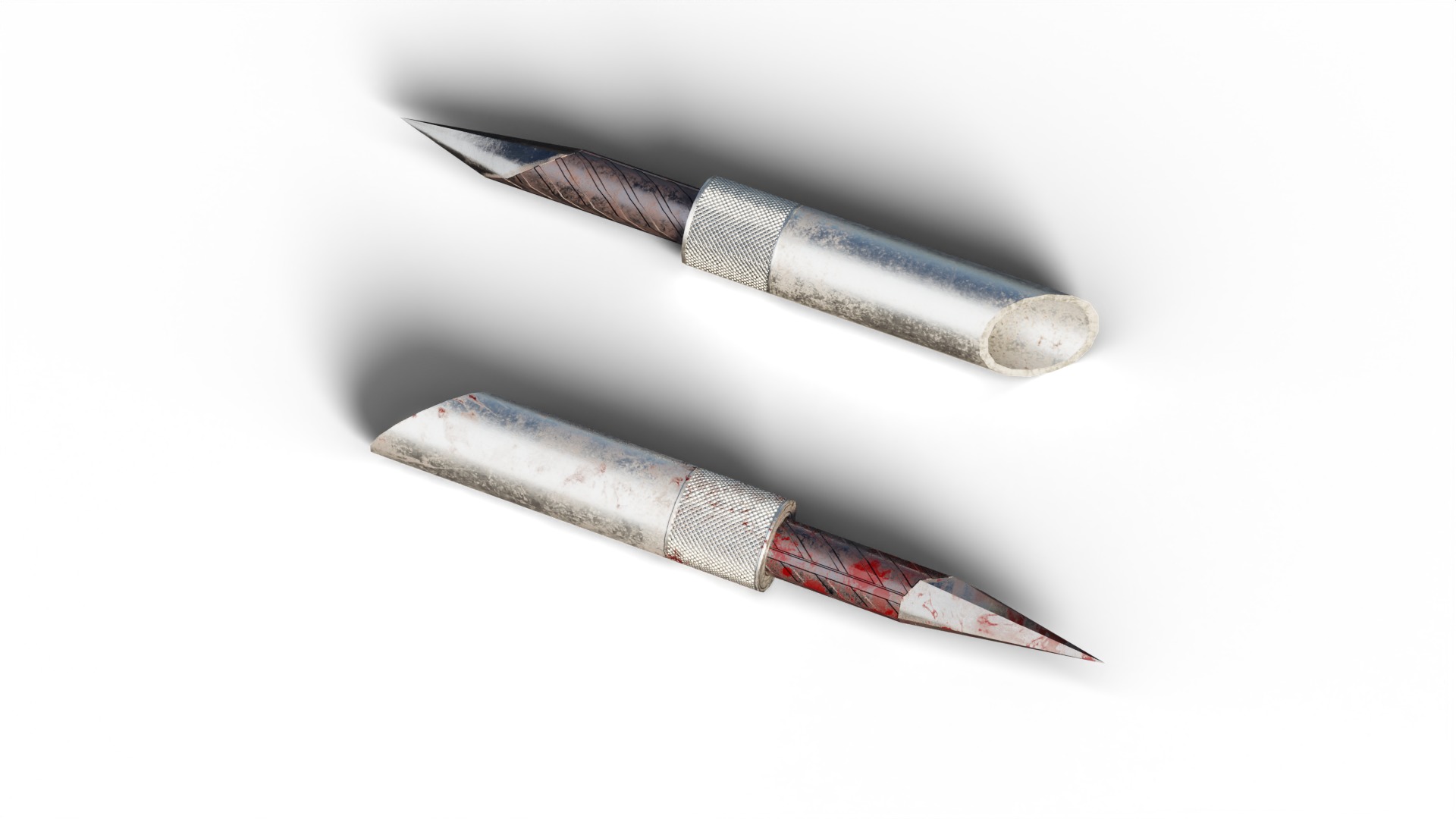 Prison Knifes Collection Low-poly 3D model_9