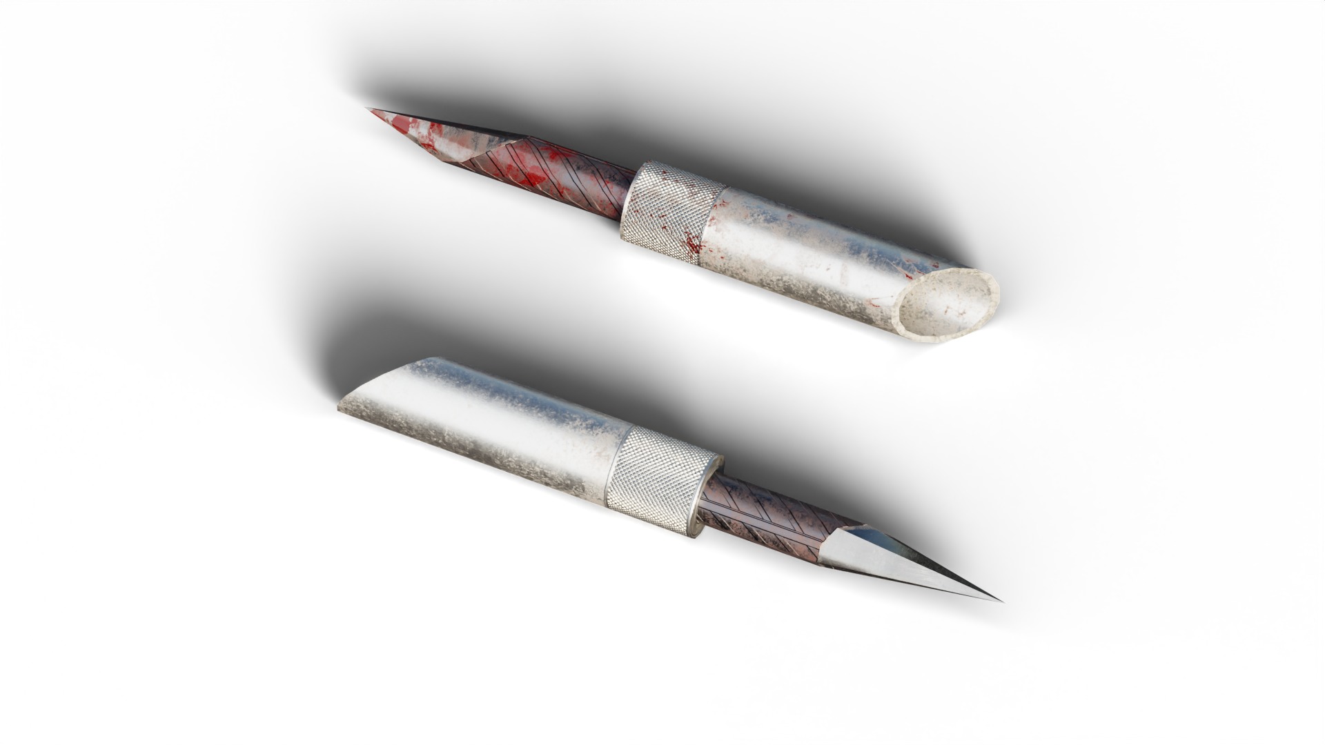 Prison Knifes Collection Low-poly 3D model_10