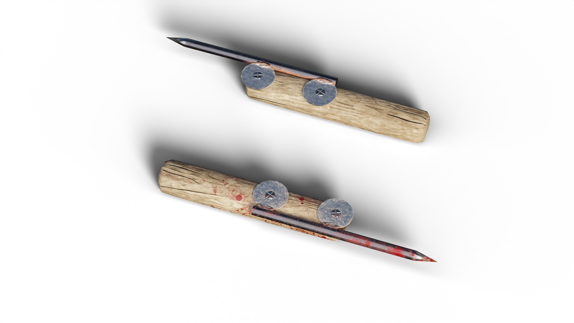 Prison Knifes Collection Low-poly 3D model_12