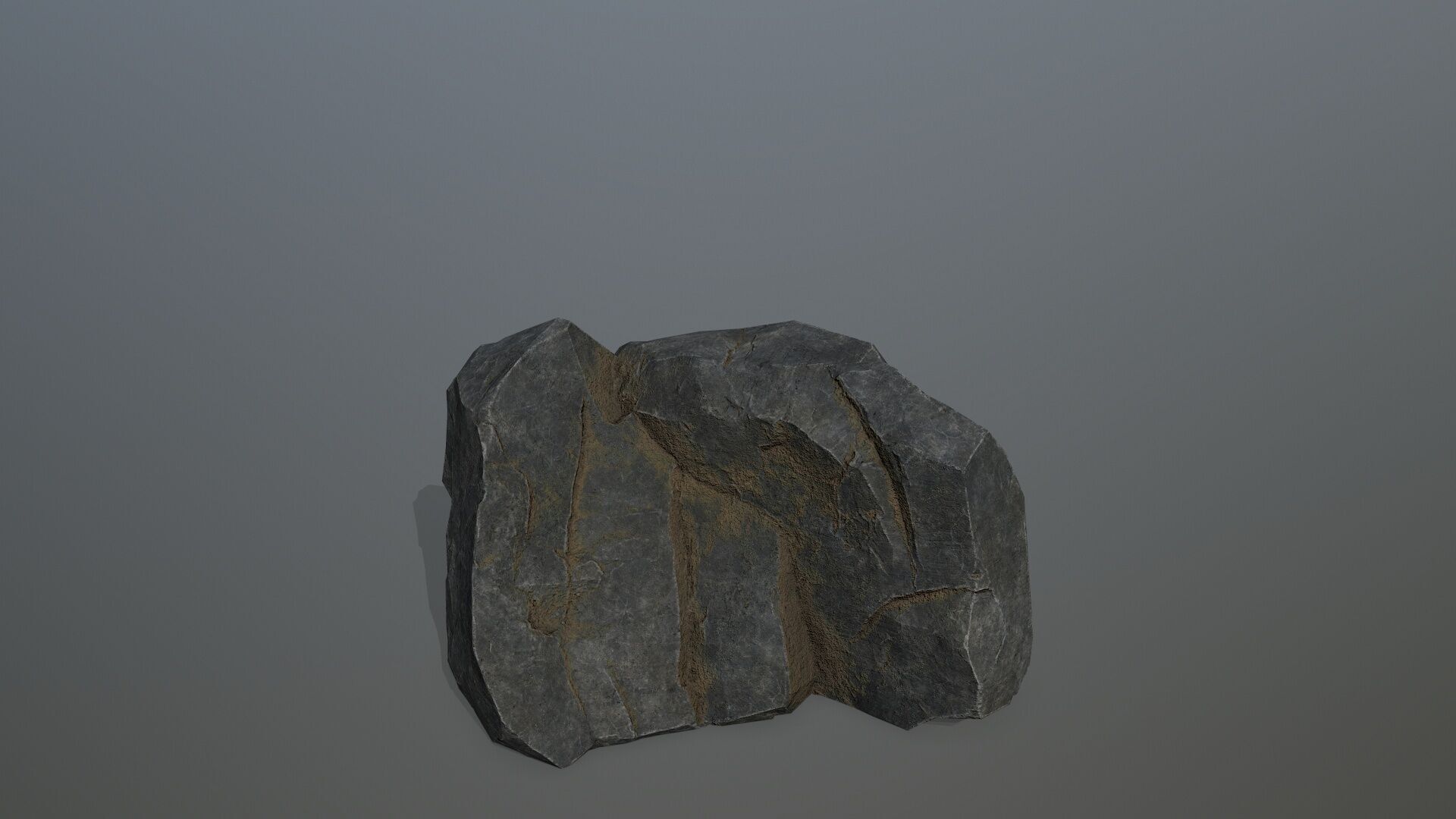 cliff rocks Low-poly 3D model_3
