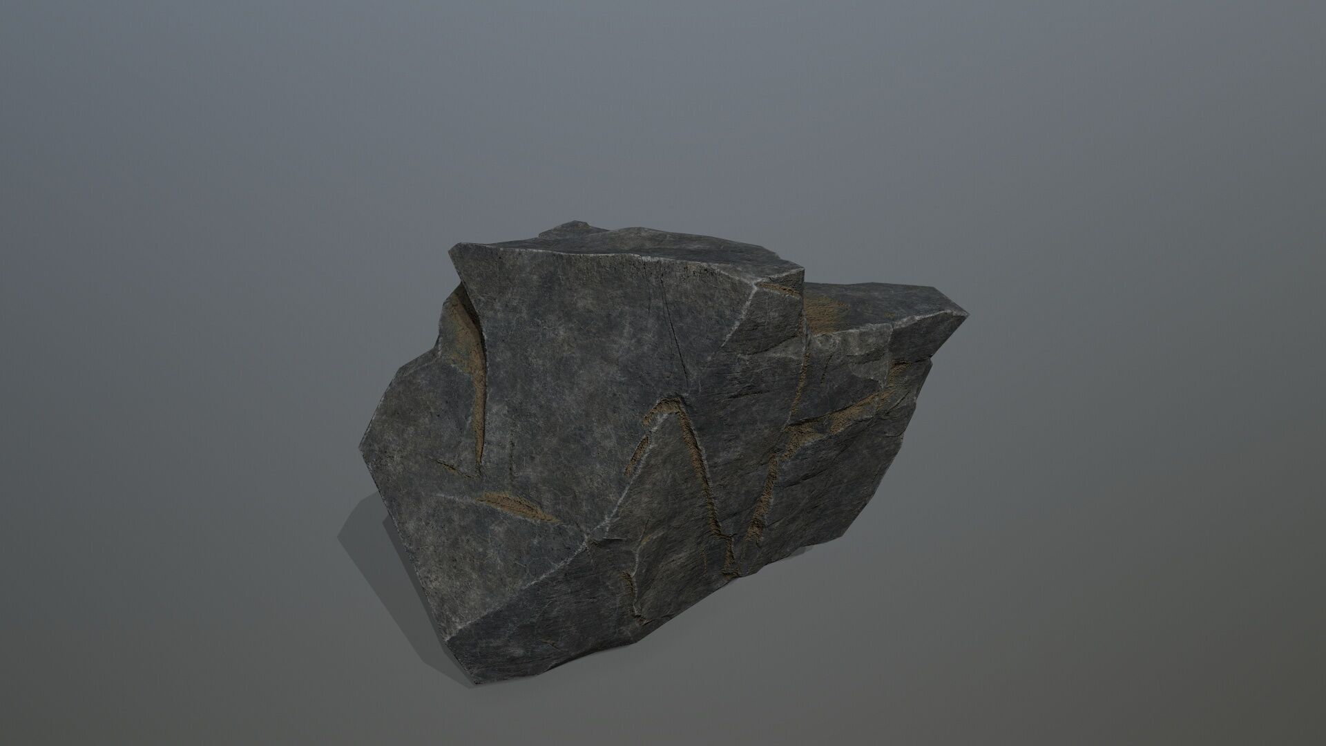 cliff rocks Low-poly 3D model_8