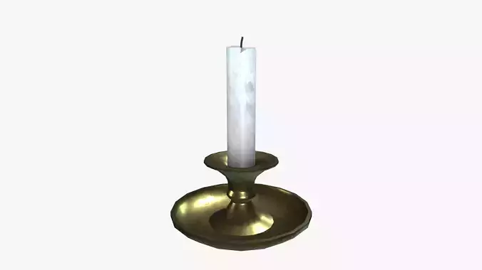 Candle Holder Low-poly 3D model