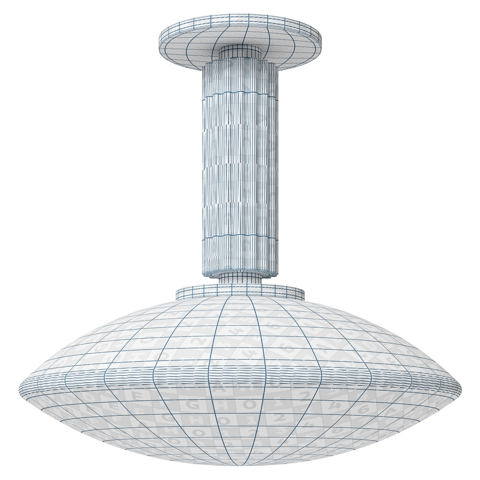 Allied Maker Meridian Flush Globe Mount 3D model_15