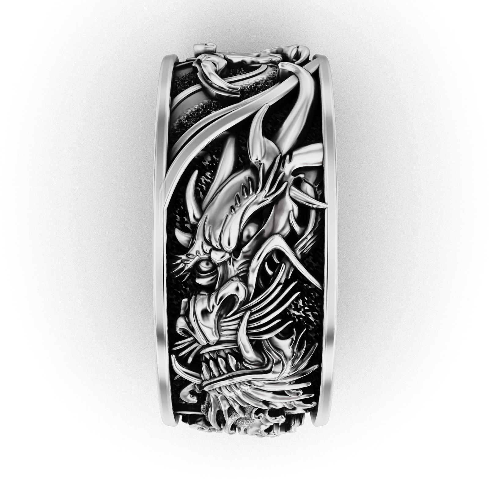 Dragons Fury Ring 3D print model_12