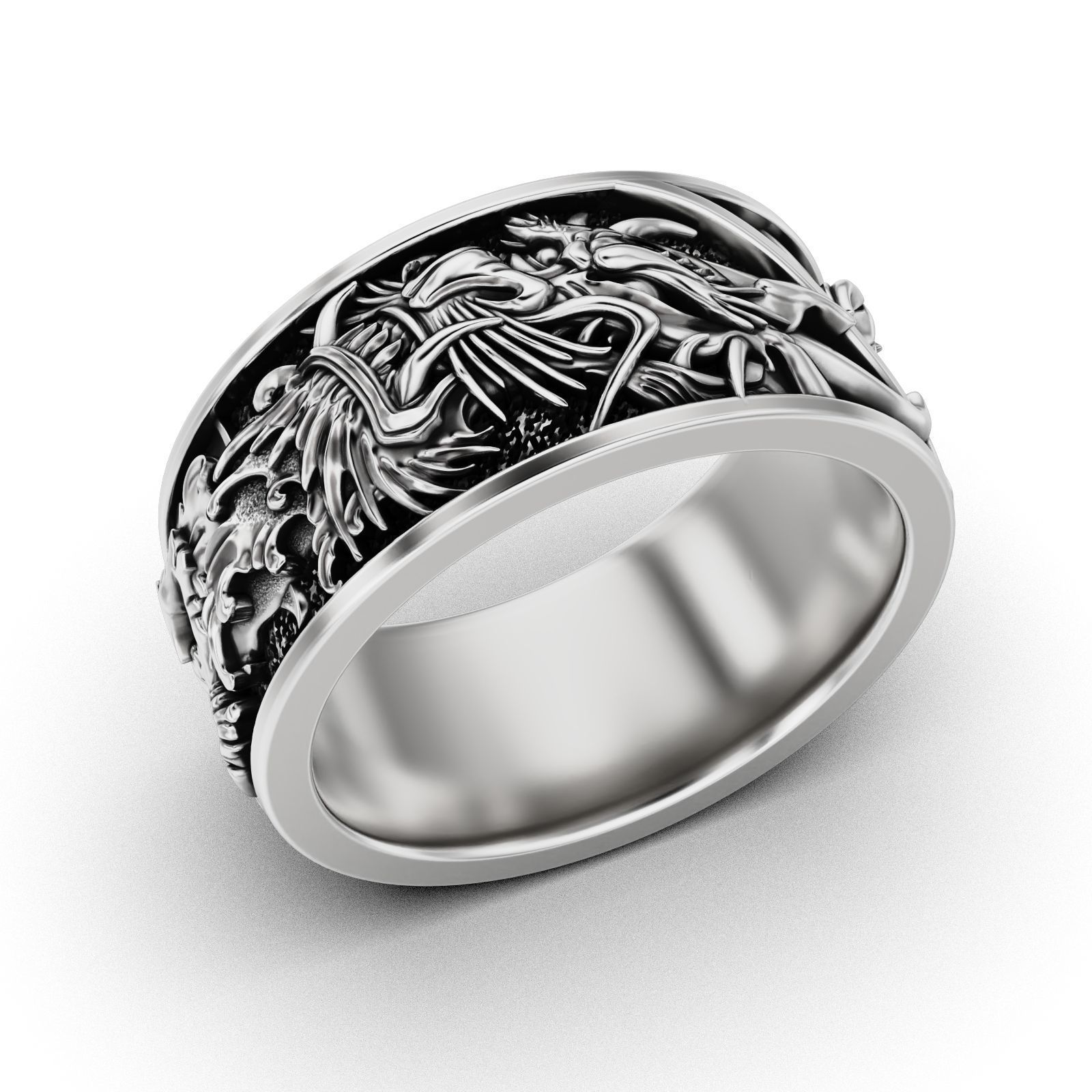 Dragons Fury Ring 3D print model_16