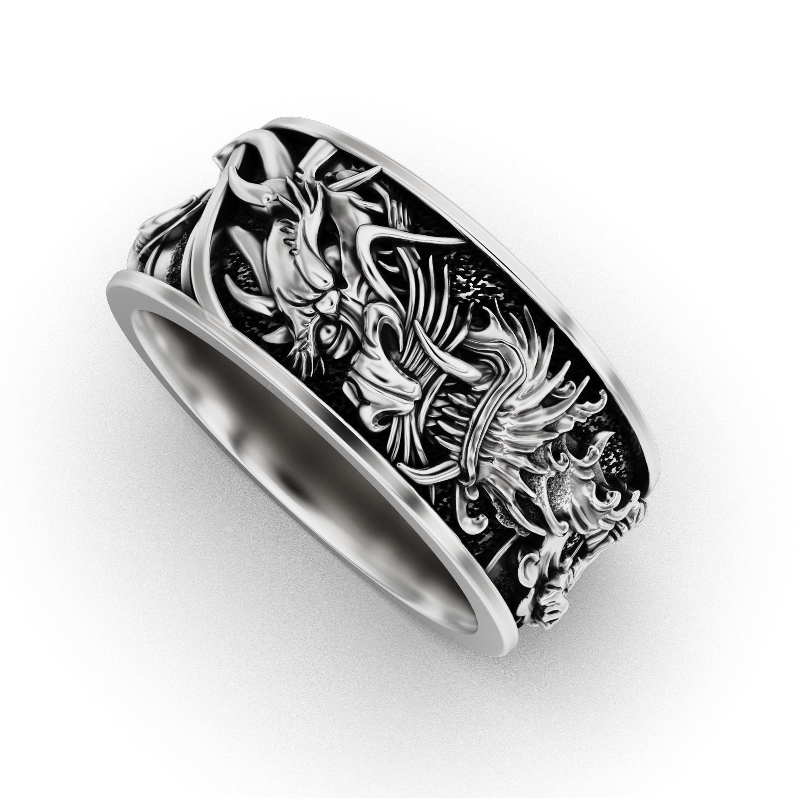 Dragons Fury Ring 3D print model_17