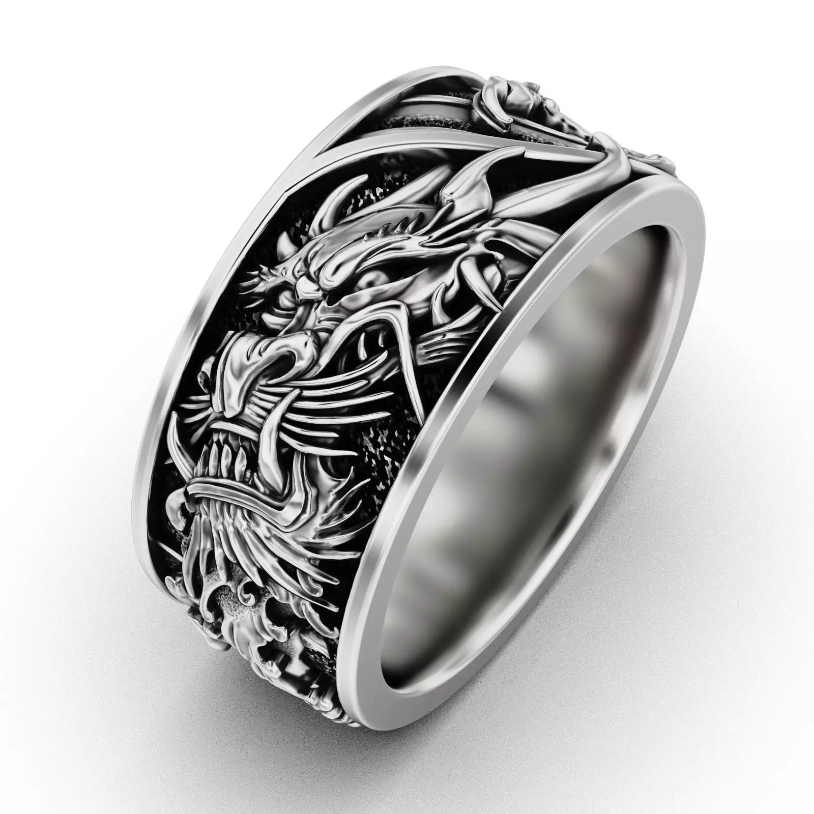 Dragons Fury Ring 3D print model_0