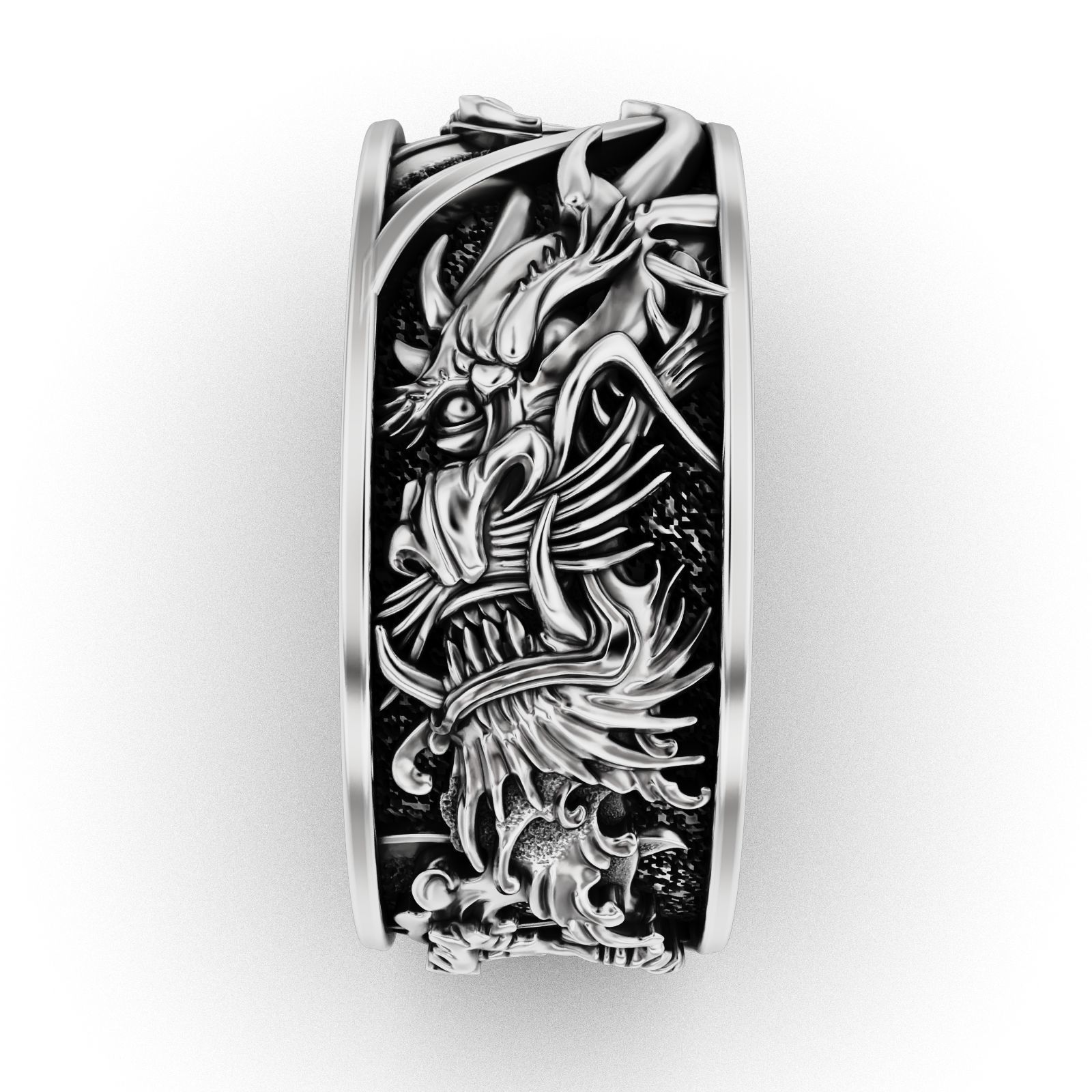 Dragons Fury Ring 3D print model_13