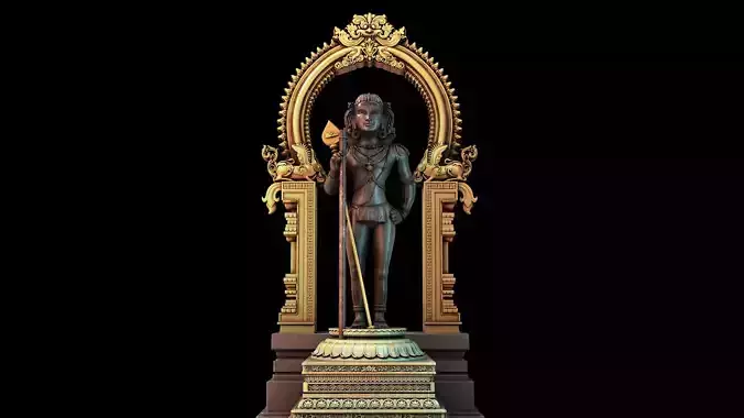 lord palani murugan 3D model