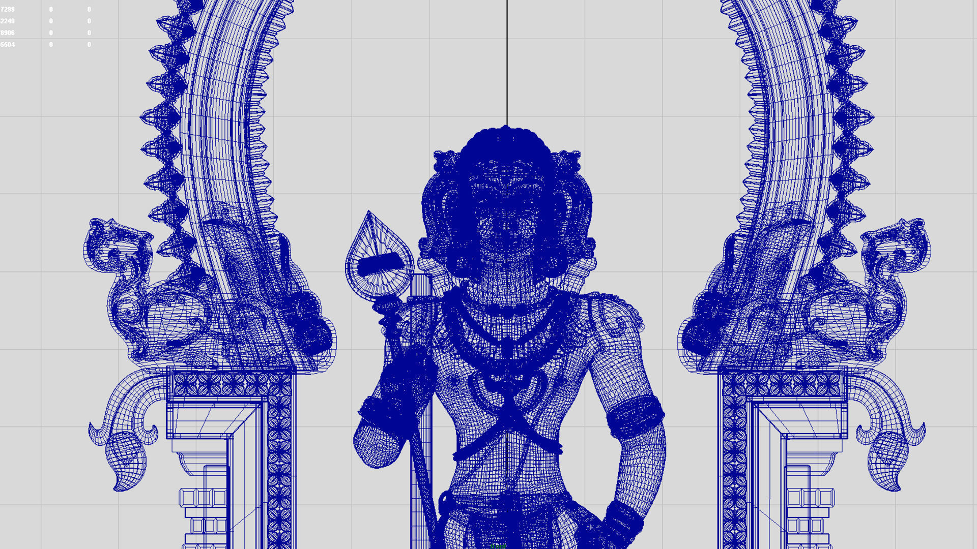 lord palani murugan 3D model_16