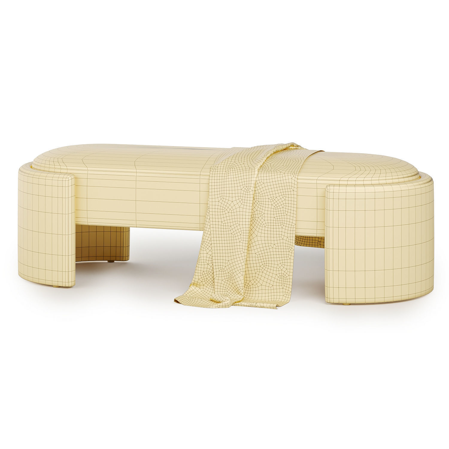 Granduca Bench 3D model_5