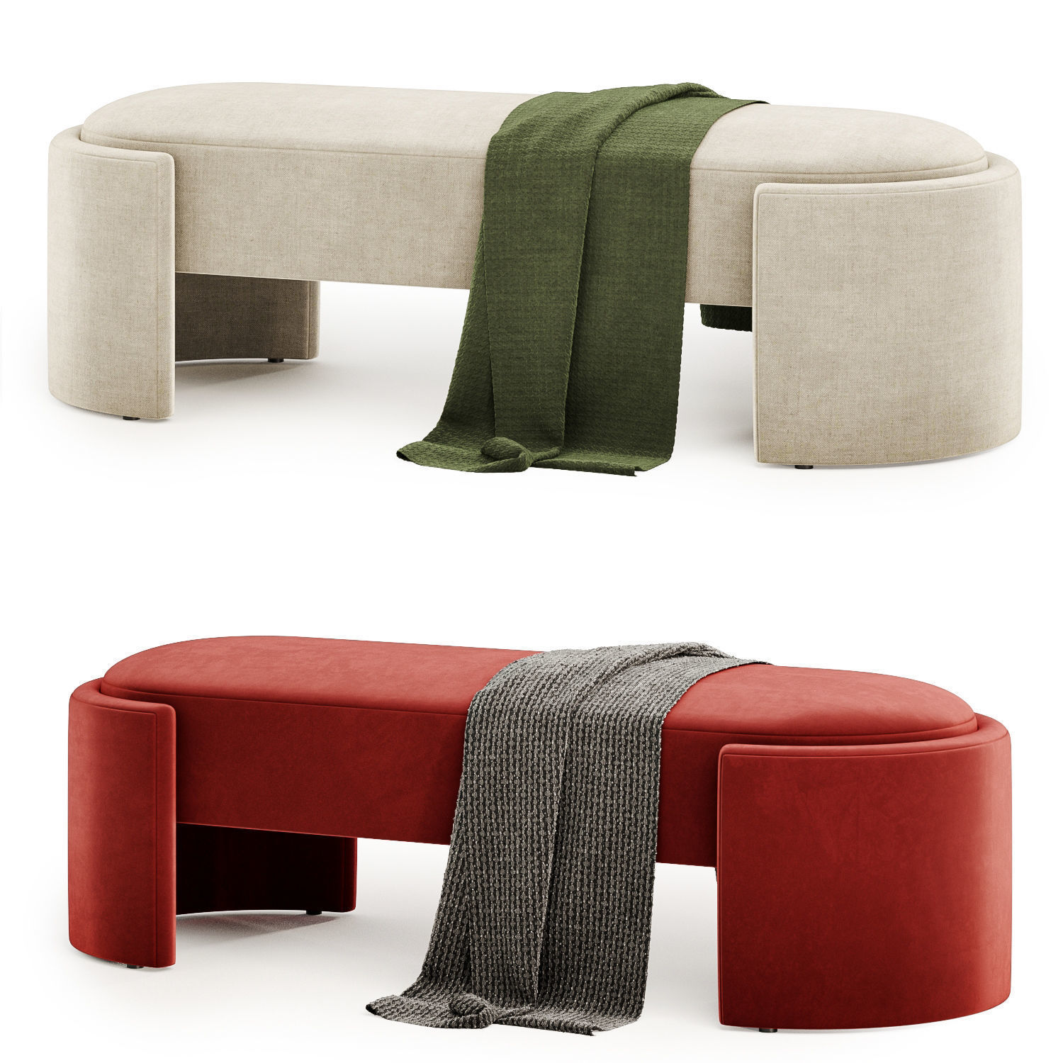 Granduca Bench 3D model_3