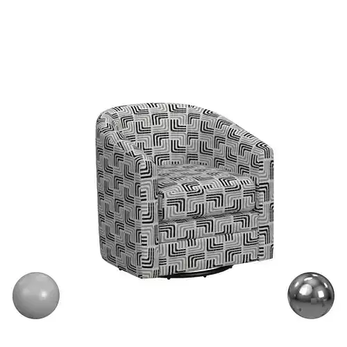 Hadley Iron Swivel Accent Chair