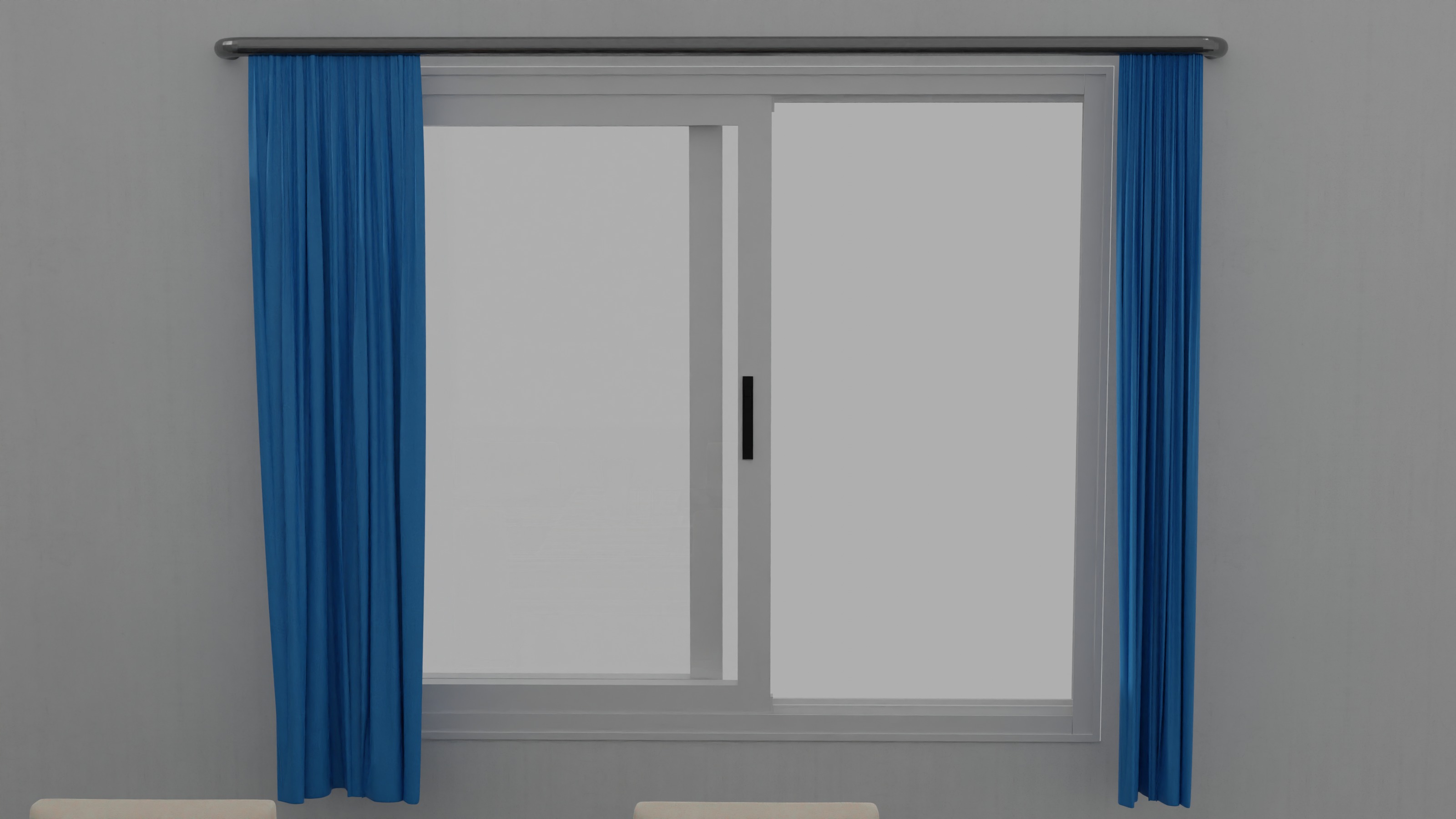 Dinning Table Set Low-poly 3D model_4