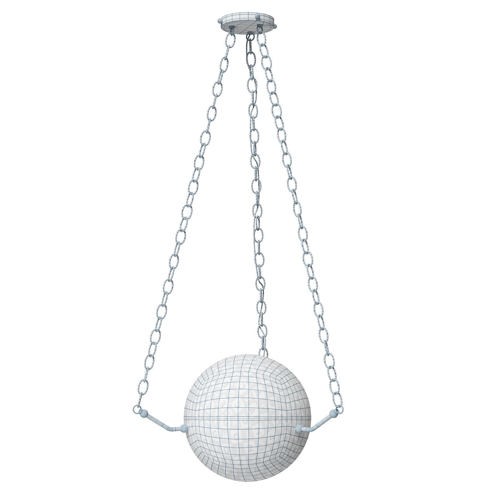 Edition Modern chandelier Atlas 300 3D model_7