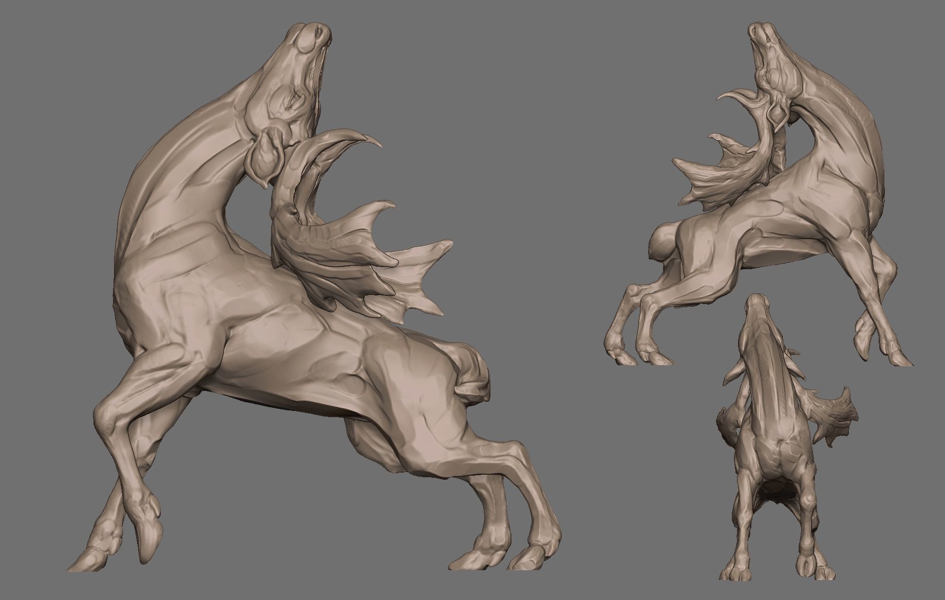 Reindeer 3D print model_5