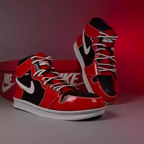 Nike Air Jordan 1  High-Quality 3D Model