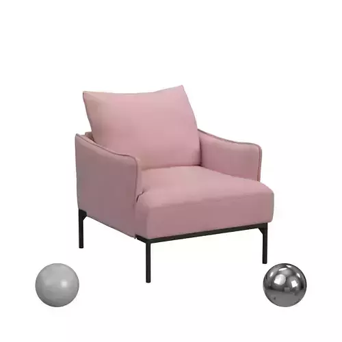 Penn Chair In Lavish Blush 3D model